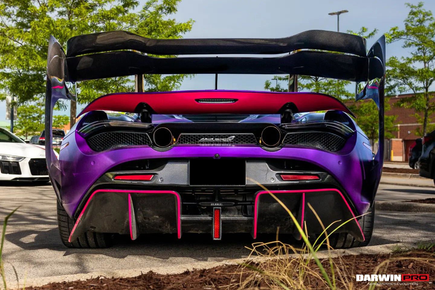 2017 - 2022 McLaren 720S Se²GTR Style Trunk Wing with Side Winglets