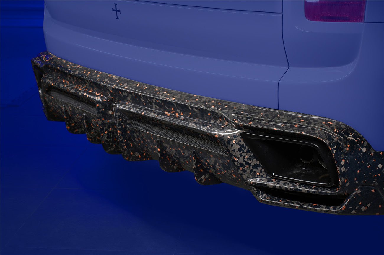 2018 - 2024 Rolls-Royce Cullinan BKSS Style Carbon Fiber Rear Lip Diffuser