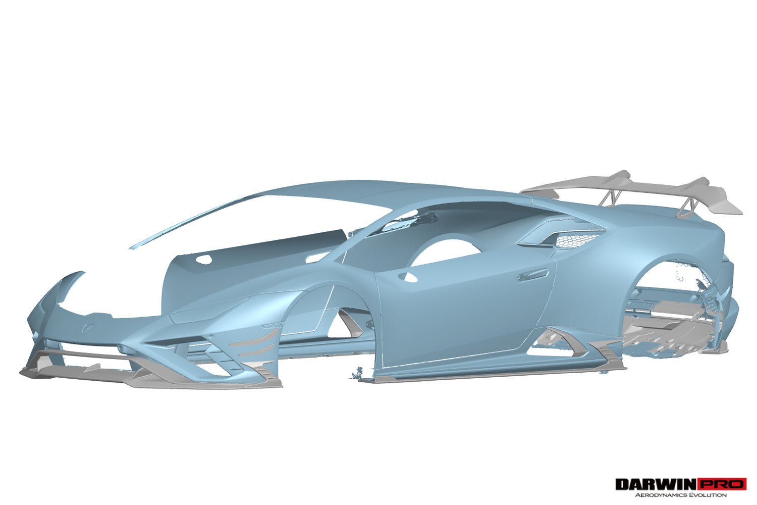 2019 - 2025 Lamborghini Huracan EVO AD Style Dry Carbon Wing