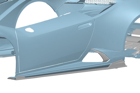 2019 - 2025 Lamborghini Huracan EVO ADV1 Style Dry Carbon Side Skirts
