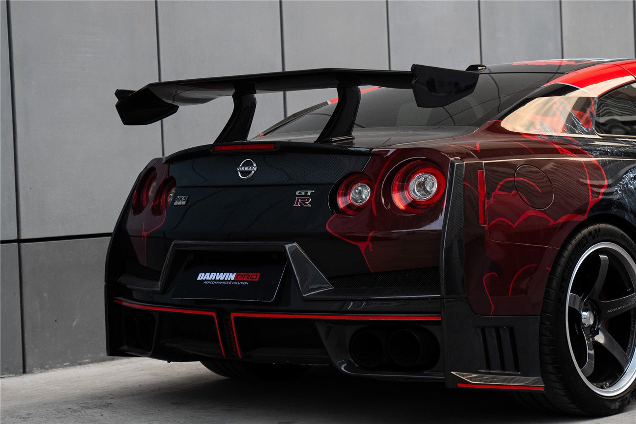 2008 - 2024 Nissan GTR R35 CBA/DBA/EBA 2024-Nismo Style Part Carbon Fiber Rear Bumper With Black Light