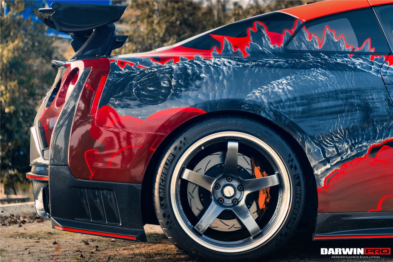 2008 - 2024 Nissan GTR R35 CBA/DBA/EBA 2024-Nismo Style Part Carbon Fiber Rear Bumper With Black Light