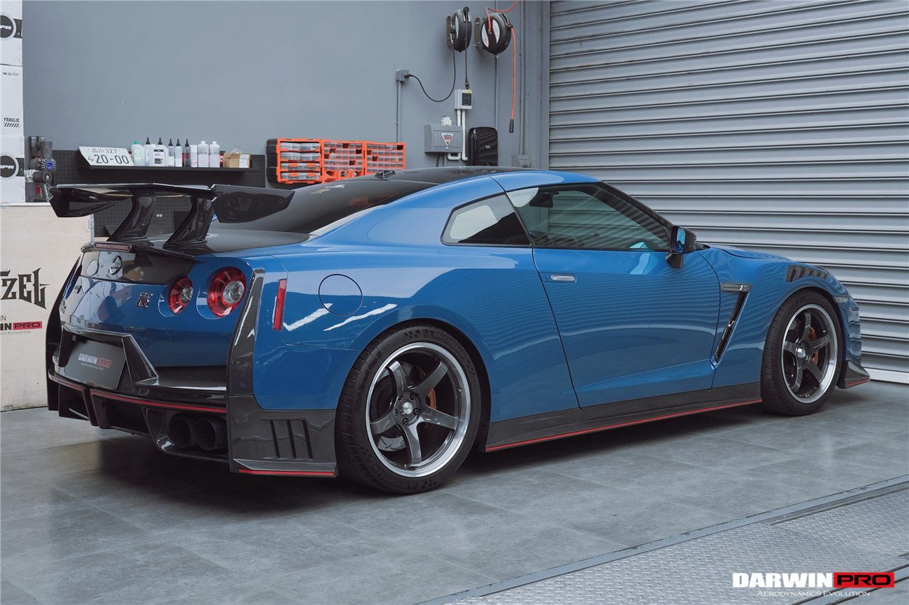 2008 - 2024 Nissan GTR R35 CBA/DBA/EBA 2024-Nismo Style Part Carbon Fiber Rear Bumper With Black Light