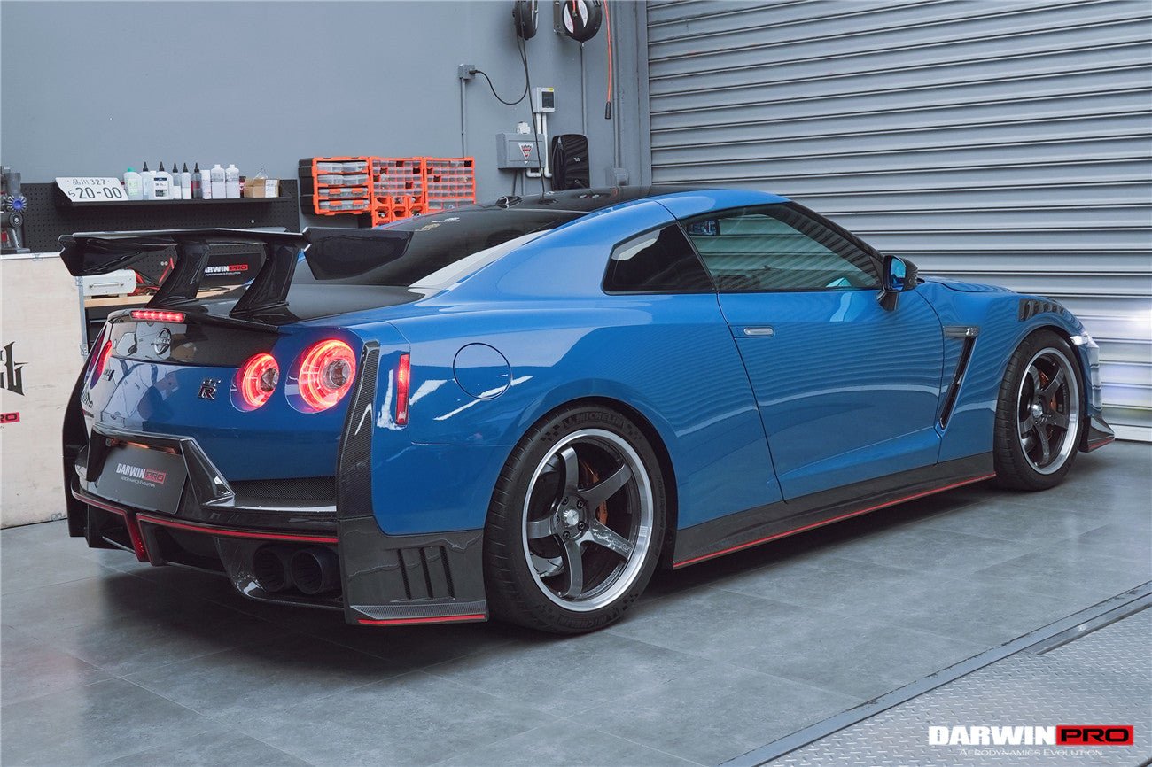 2008 - 2024 Nissan GTR R35 CBA/DBA/EBA 2024-Nismo Style Part Carbon Fiber Rear Bumper With Black Light