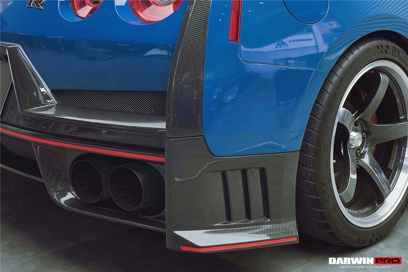 2008 - 2024 Nissan GTR R35 CBA/DBA/EBA 2024-Nismo Style Part Carbon Fiber Rear Bumper With Black Light