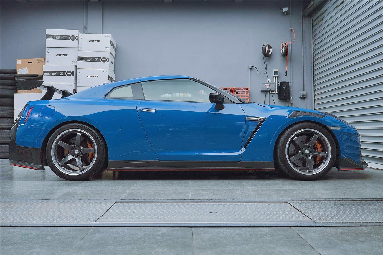 2008-2023 Nissan GTR R35 CBA DBA EBA 2024-Nismo Style Carbon Fiber Side Skirts - DarwinPRO Aerodynamics