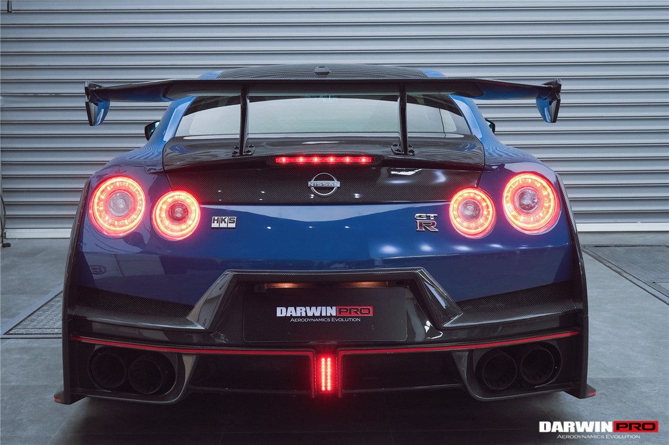 2008 - 2024 Nissan GTR R35 CBA/DBA/EBA 2024-Nismo Style Part Carbon Fiber Rear Bumper With Black Light