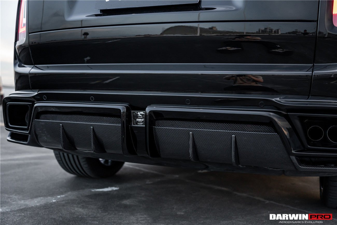 2018 - 2024 Rolls-Royce Cullinan BKSS Style Carbon Fiber Rear Lip Diffuser