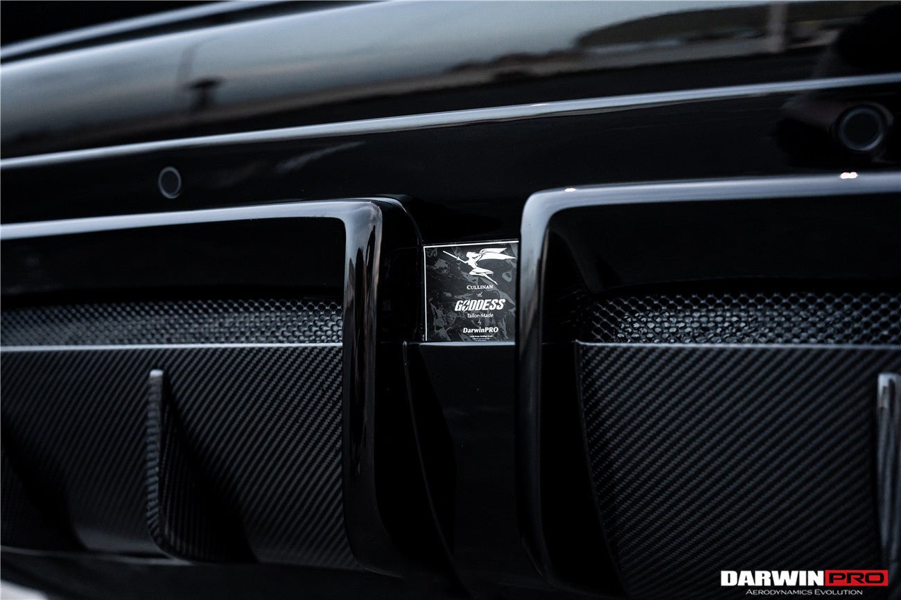 2018 - 2024 Rolls-Royce Cullinan BKSS Style Carbon Fiber Rear Lip Diffuser