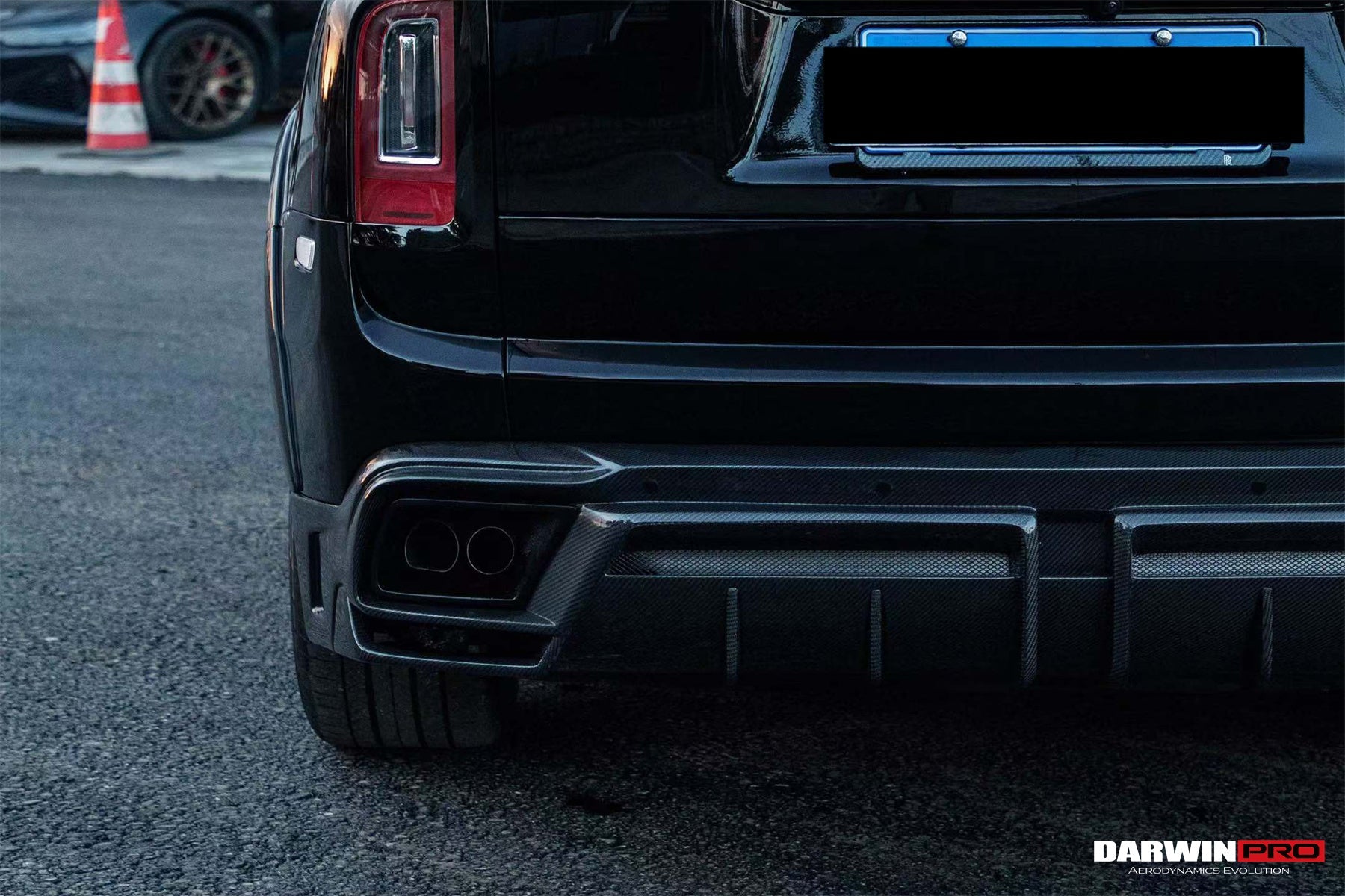2018 - 2024 Rolls-Royce Cullinan BKSS Style Carbon Fiber Rear Lip Diffuser