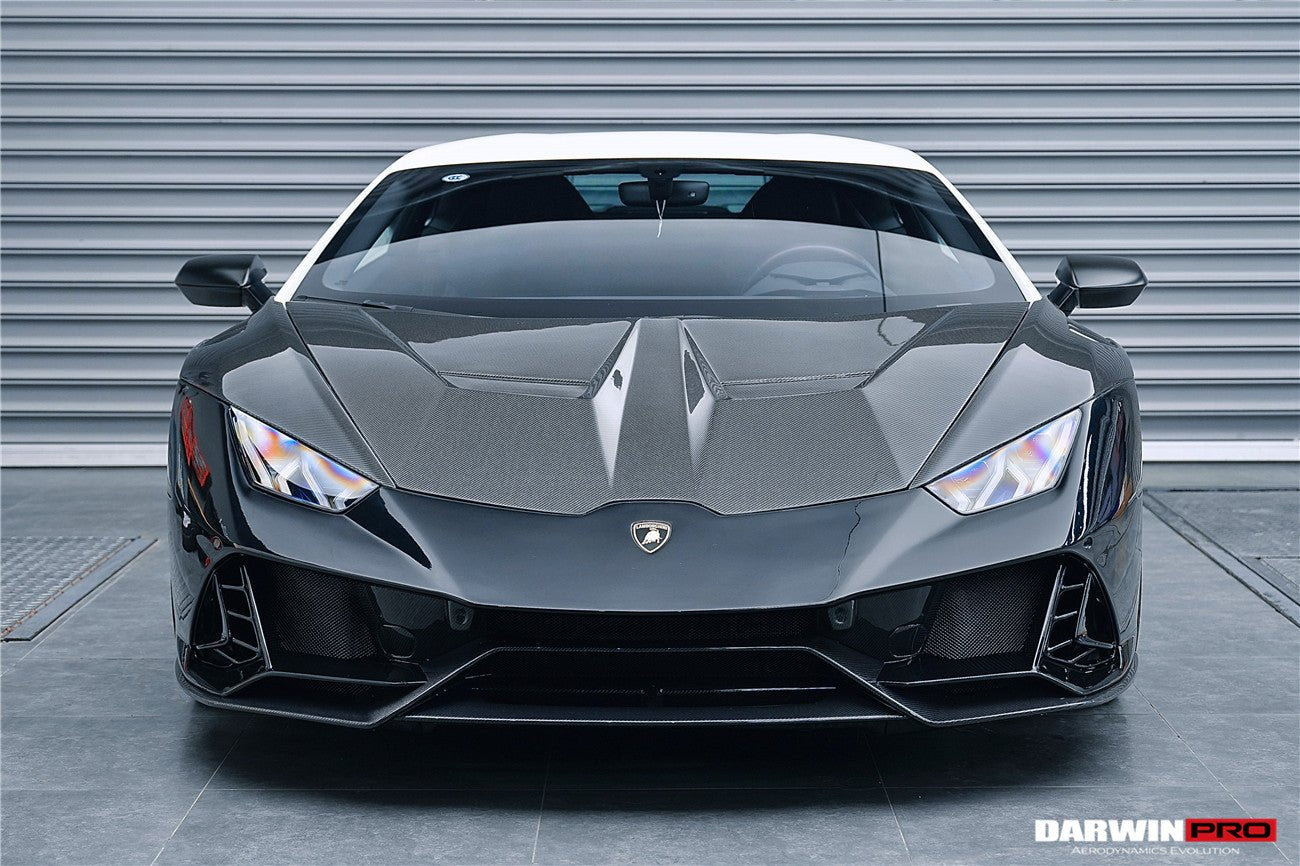 2015 - 2025 Lamborghini Huracan LP610 & LP580 & EVO & Tecnica EVO-4WD Style Partial Carbon Front Bumper