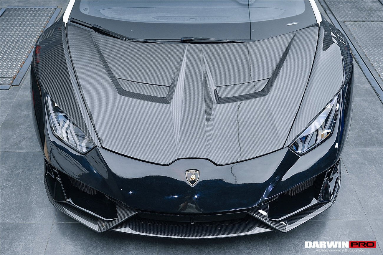 2015 - 2025 Lamborghini Huracan LP610 & LP580 & EVO & Tecnica EVO-4WD Style Partial Carbon Front Bumper