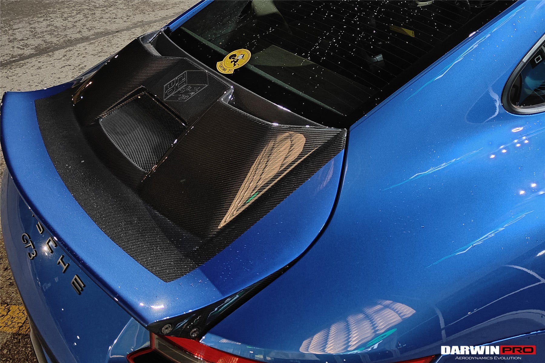 2017 - 2019 Porsche 911 991.2 GT3 Only GT2RS Style Ducktail Spoiler with LED Light