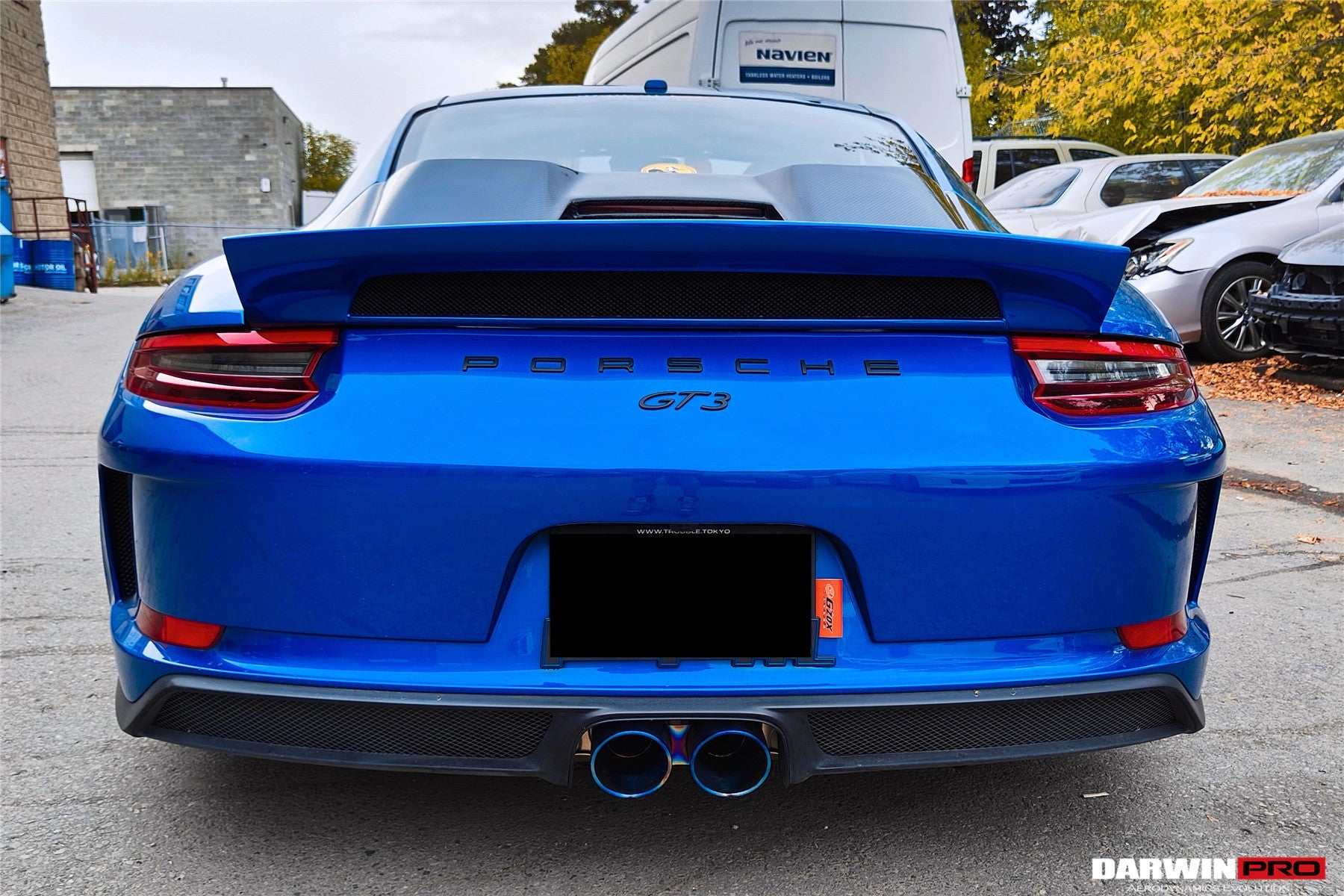 2017 - 2019 Porsche 911 991.2 GT3 Only GT2RS Style Ducktail Spoiler with LED Light