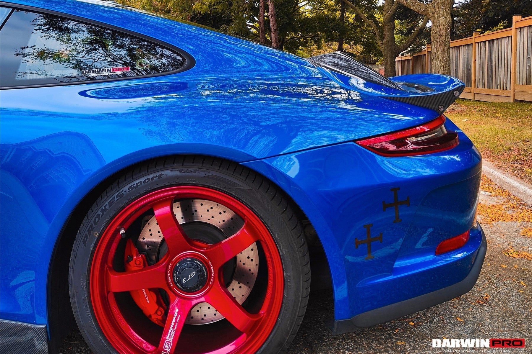 2017 - 2019 Porsche 911 991.2 GT3 Only GT2RS Style Ducktail Spoiler with LED Light