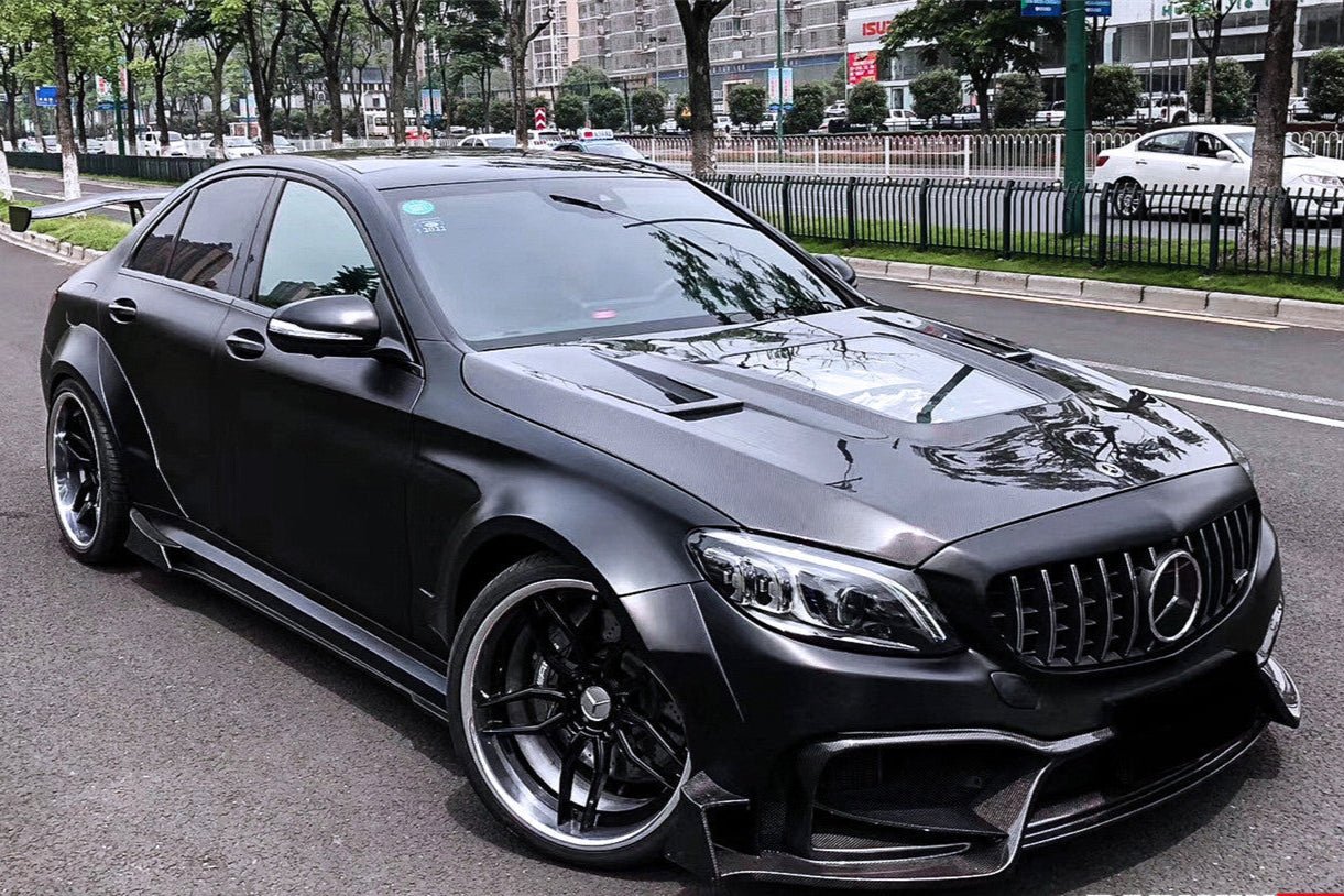 2015 - 2021 Mercedes Benz W205 C63 & S AMG Sedan IMP Performance Partial Carbon Fiber Full Body Kit
