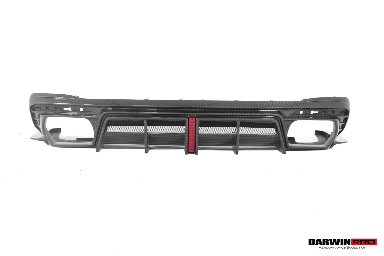 Audi S4 Avant B9.5 BKSS Style Carbon Fiber Rear Diffuser With Exhaust Tips 2020-2025