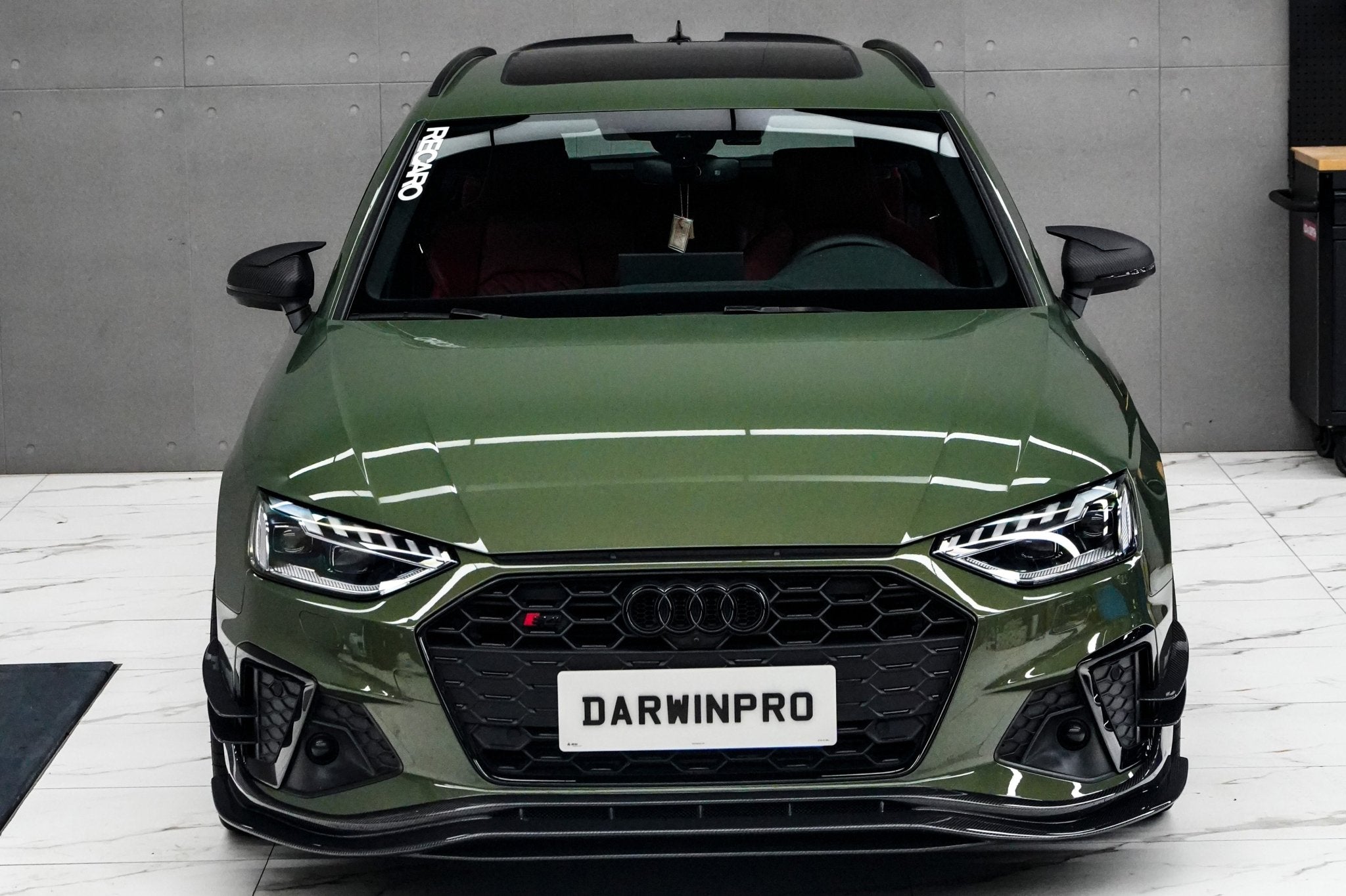 Audi S4 B9.5 BKSS Style Carbon Fiber Front Lip Sedan Avant 2020-2025