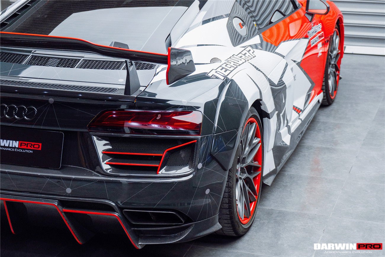 Audi R8 Gen 2 Coupe / Spyder IMPII Partial Carbon Fiber Rear Bumper 2016-2018