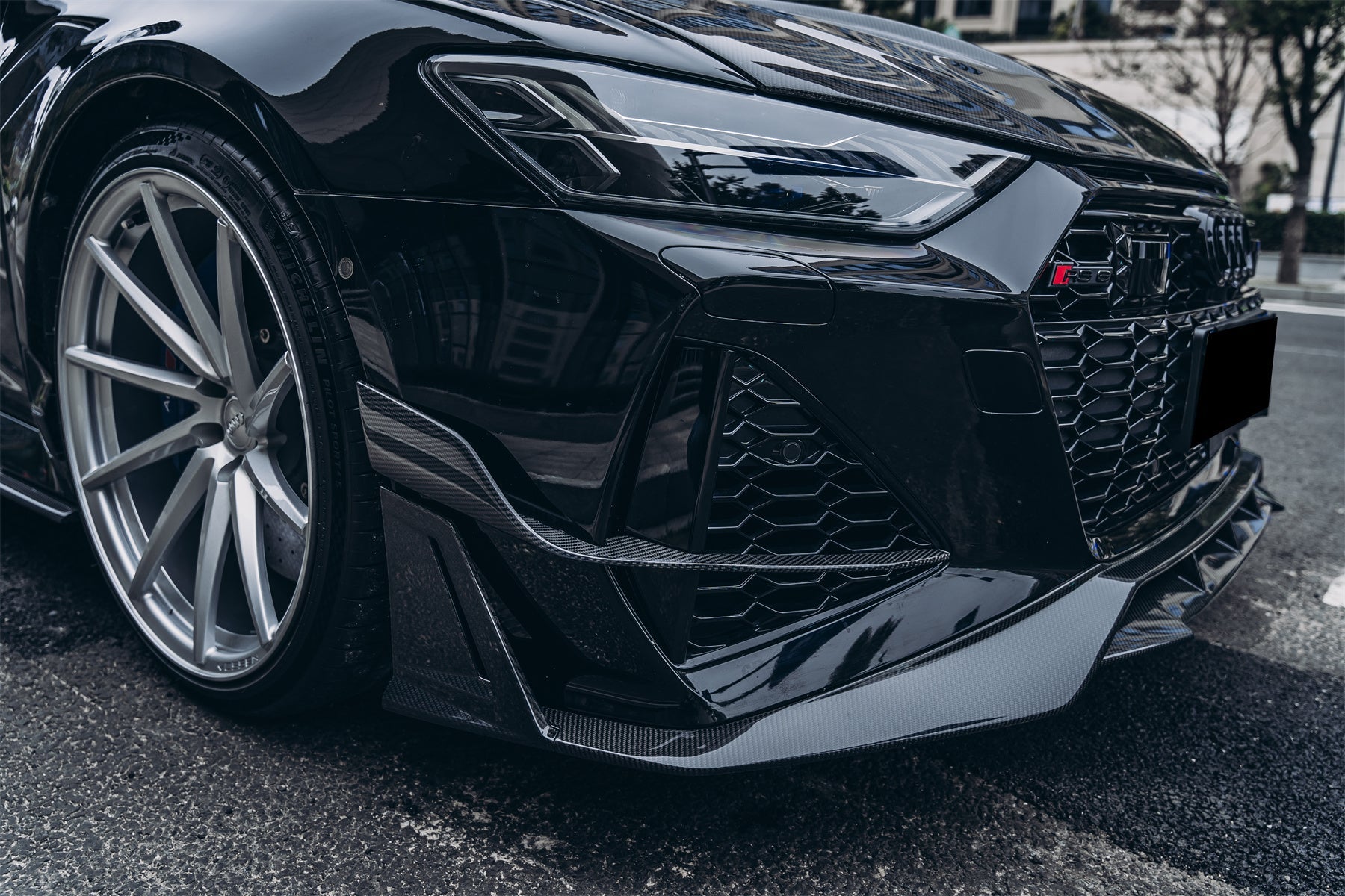 2019 - 2025 Audi RS6 Avant C8 & RS7 C8 Quattro IMP Performance Front Bumper Canards