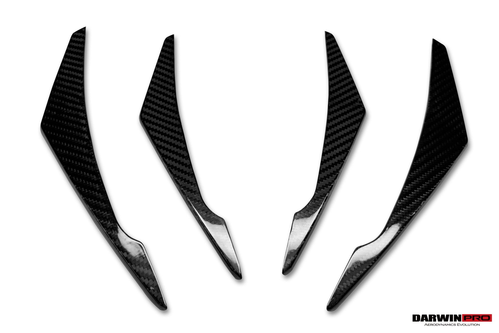 BMW M8 F91 F92 F93 AD Style Autoclave Carbon Fiber Front Bumper Canards 2019-2025