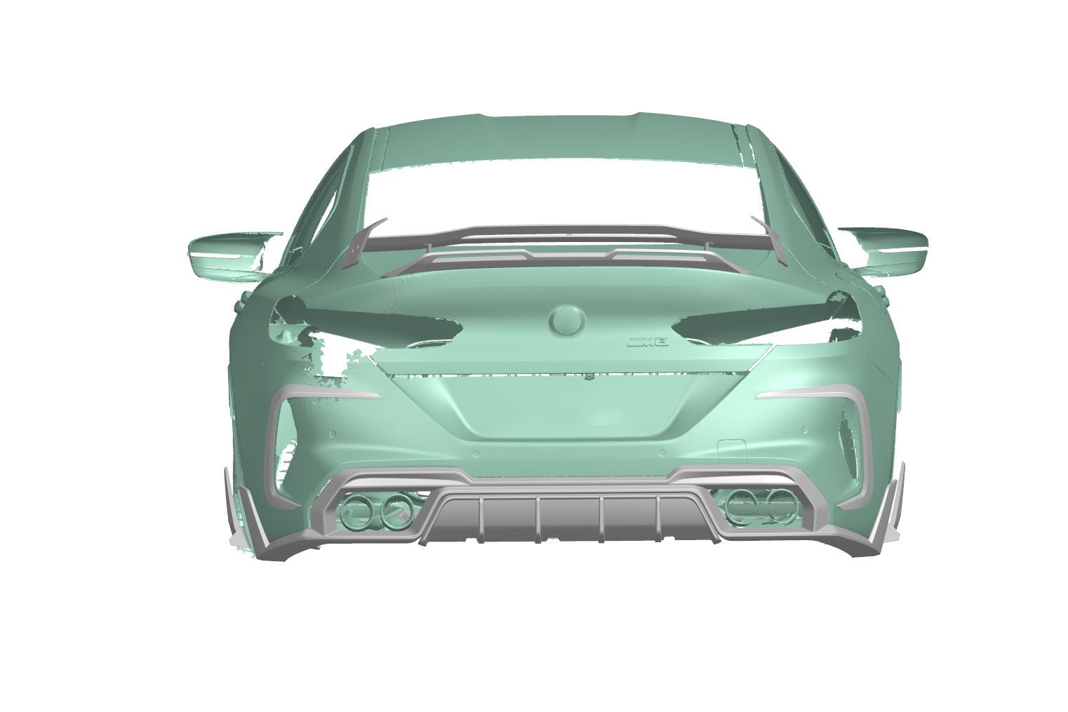 BMW M8 F91 F92 F93 AD Style Autoclave Carbon Fiber Rear Diffuser 2019-2025