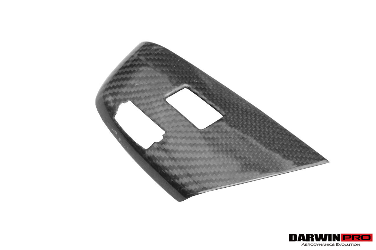 2013 - 2019 Corvette C7 Z06 Grandsport Dry Carbon Fiber Interior Passenger Window Switch Side Armrest Panel Cover Trim