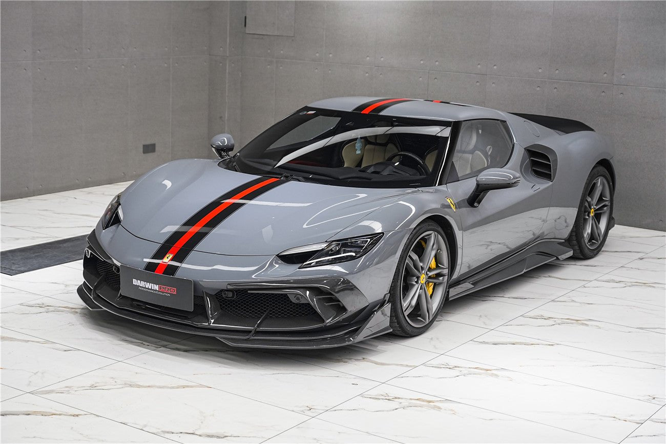 DarwinPRO 2022-2025 Ferrari 296 GTB & GTS Type F171 iMP Style Carbon Fiber Full Kit - DarwinPRO Aerodynamics