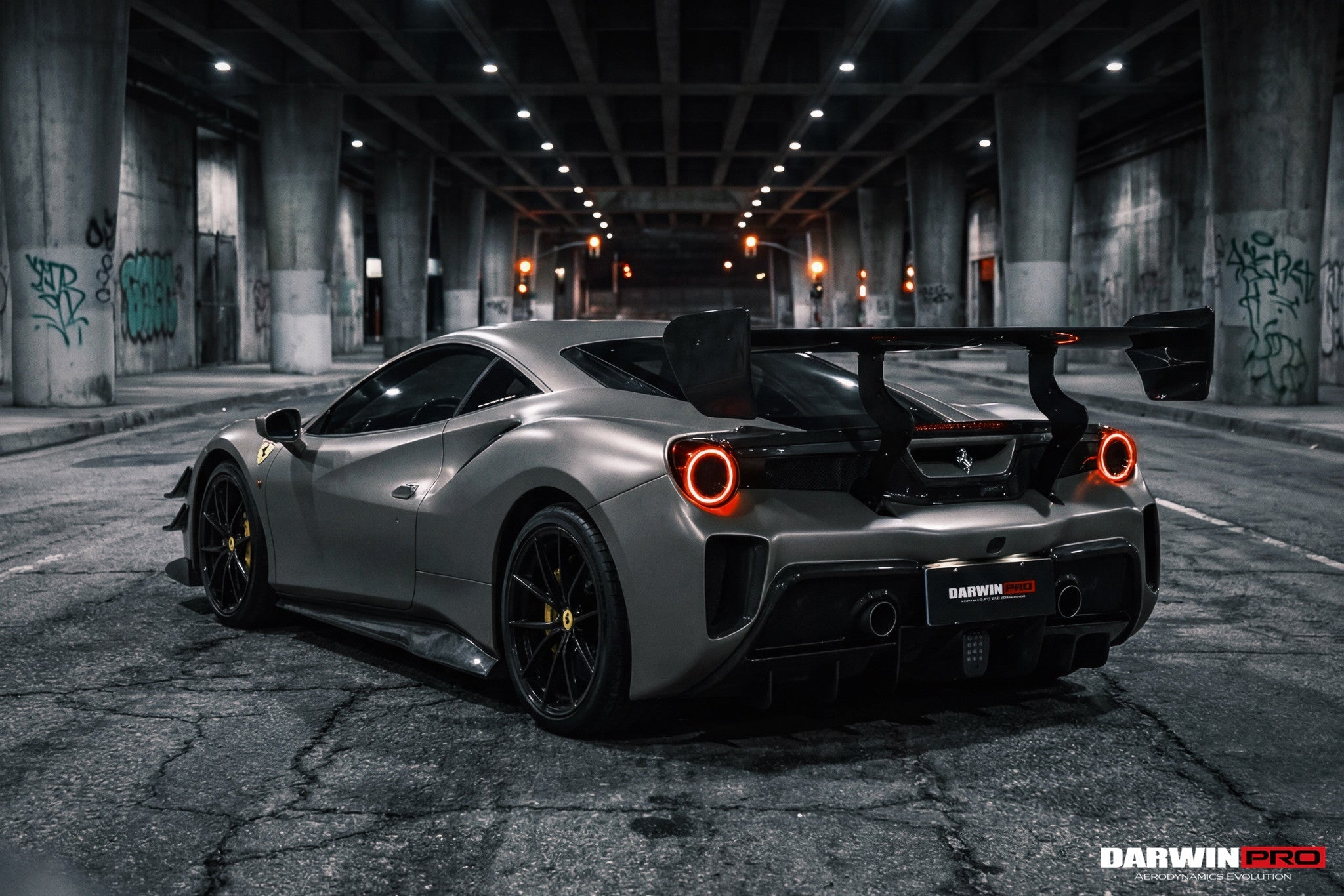 Ferrari 488 GTB / Spider Challenge Evo Modena Style Carbon Fiber Wing 2015-2020