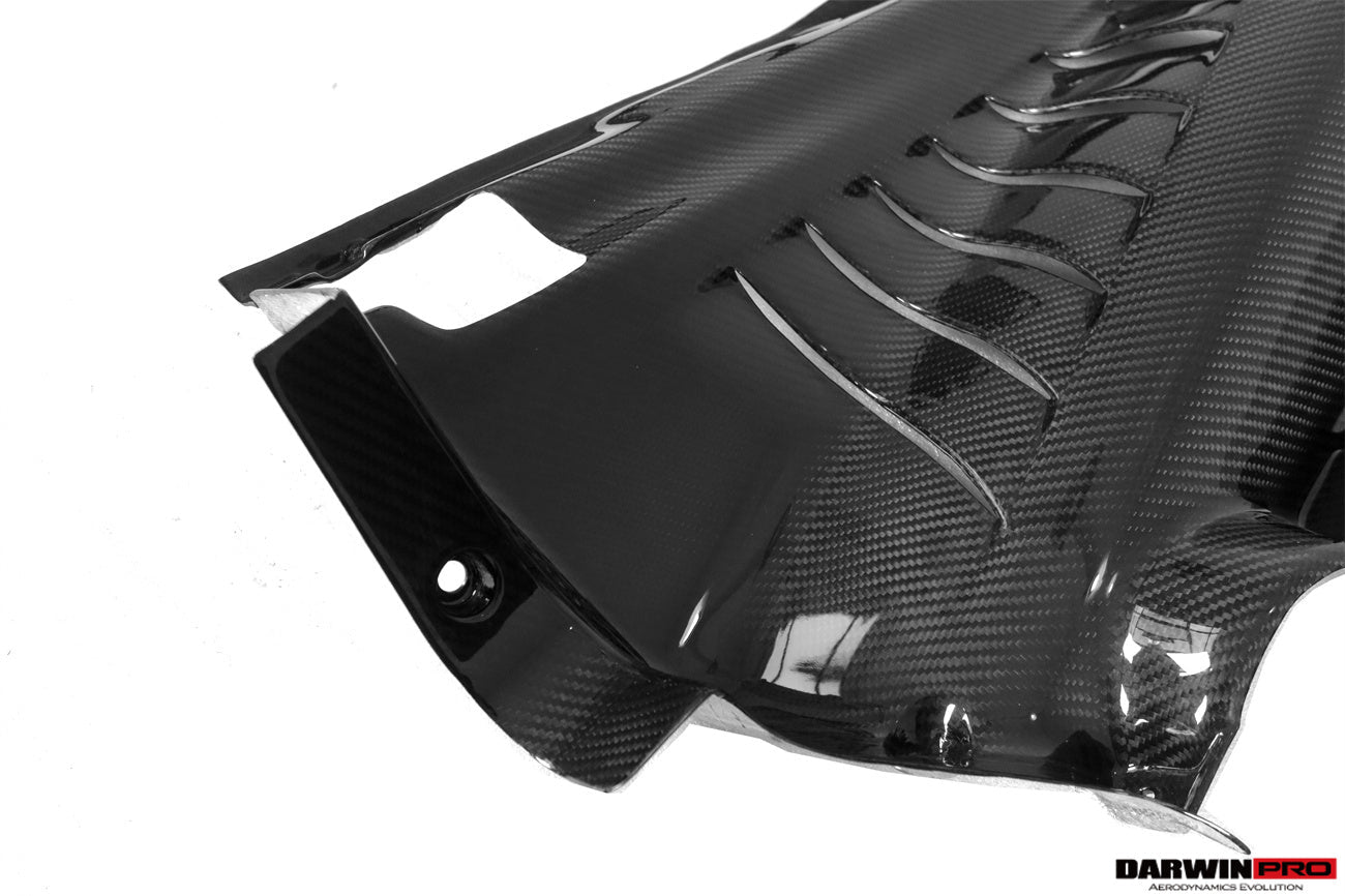 2015 - 2022 Ferrari 488 GTB & Pista & F8 Dry Carbon Fiber Engine Bay Panels With Heat Protection