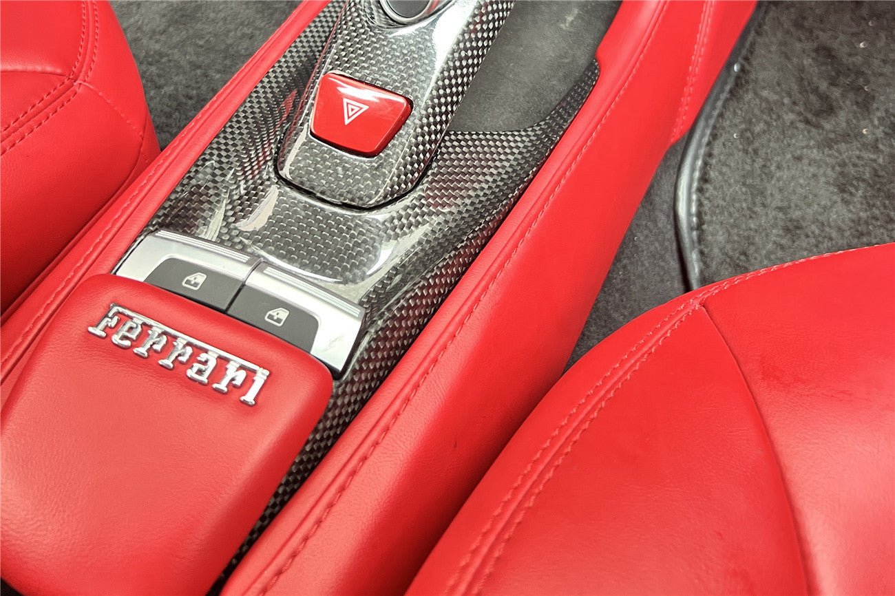 2015-2020 Ferrari 488 GTB & Spider Dry Carbon Fiber Bridge Support & Windows Switches Panel - DarwinPRO Aerodynamics