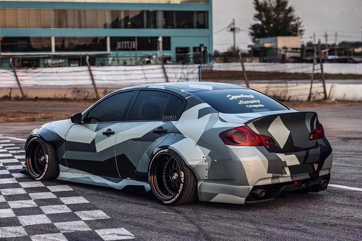 Infiniti G25 G37 V36 Sedan BKSS Style Side Skirts 2010-2013