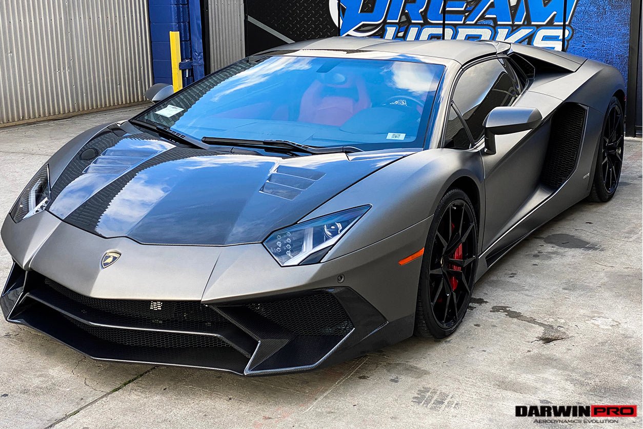 2011-2021 Lamborghini Aventador LP700 LP740 Coupe Roadster BKSS Style Hood - DarwinPRO Aerodynamics