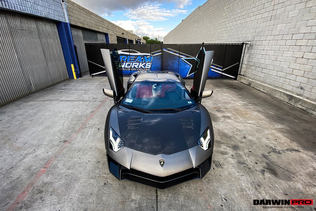2011-2021 Lamborghini Aventador LP700 LP740 Coupe Roadster BKSS Style Hood - DarwinPRO Aerodynamics