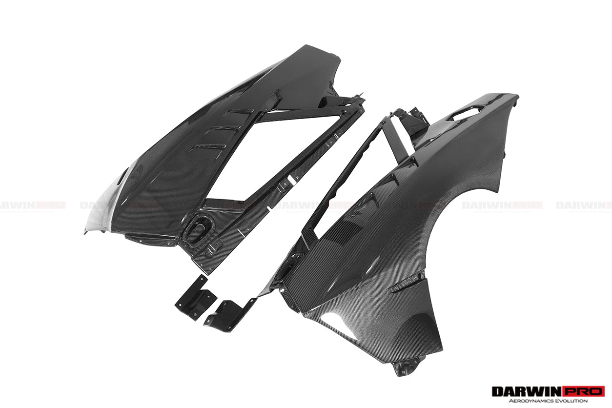 Lamborghini Aventador LB834 BKSSII Style Carbon Fiber Rear Quarter Panels 2011-2016