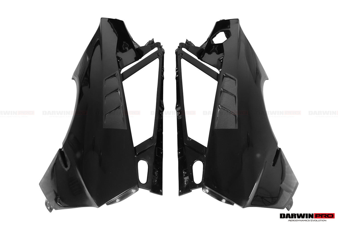 Lamborghini Aventador LB834 BKSSII Style Carbon Fiber Rear Quarter Panels 2011-2016