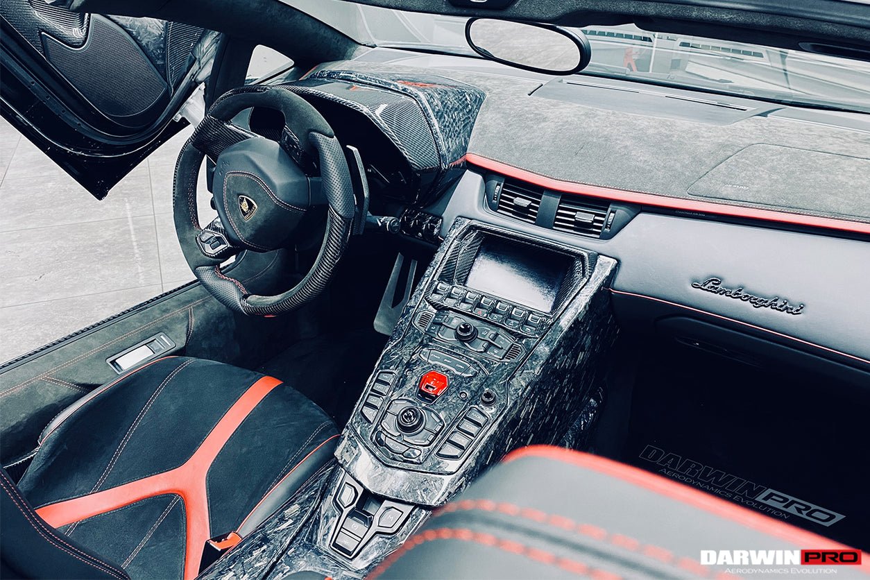 2011-2016 Lamborghini Aventador LP700 Coupe Roadster Carbon Fiber Instrument Surround Panel Cover - DarwinPRO Aerodynamics
