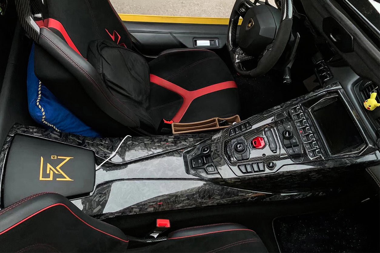 Lamborghini Aventador LP700 Roadster Carbon Fiber Center Control Surround Panel 2013-2016