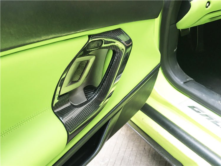 2004-2014 Lamborghini Gallardo Carbon Fiber Door Handles - DarwinPRO Aerodynamics