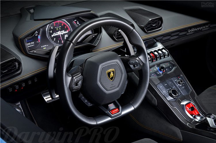 DarwinPRO 2015-2019 Lamborghini Huracan LP610 & LP580 & EVO Autoclave Carbon Fiber Center Console Tunnel - DarwinPRO Aerodynamics