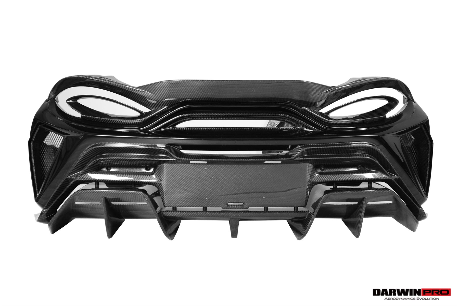 2018 - 2021 McLaren 600lt BKSS Style Partial Carbon Fiber Rear Bumper