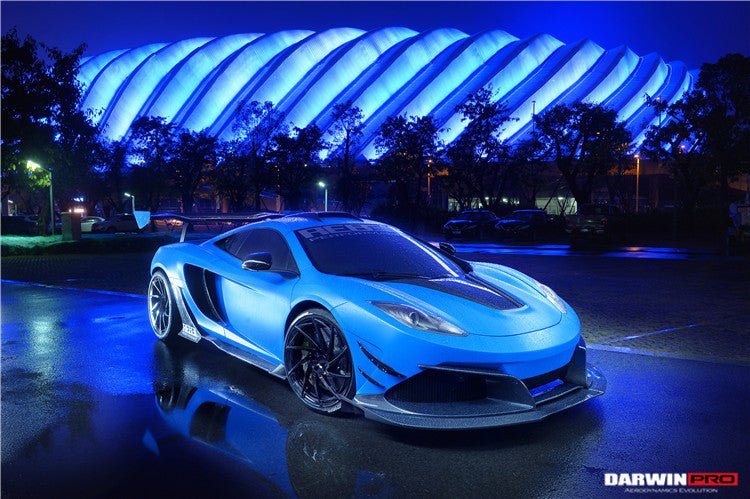 2011-2014 McLaren MP4 12C Rebel Performance Style Partial Carbon Fiber Front Bumper With Lip - DarwinPRO Aerodynamics