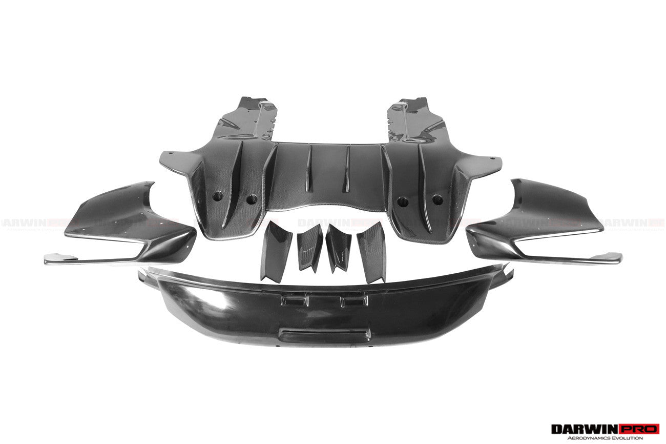 McLaren MP4-12C 650S Rebel Performance Style Partial Carbon Fiber Rear Bumper 2011-2017