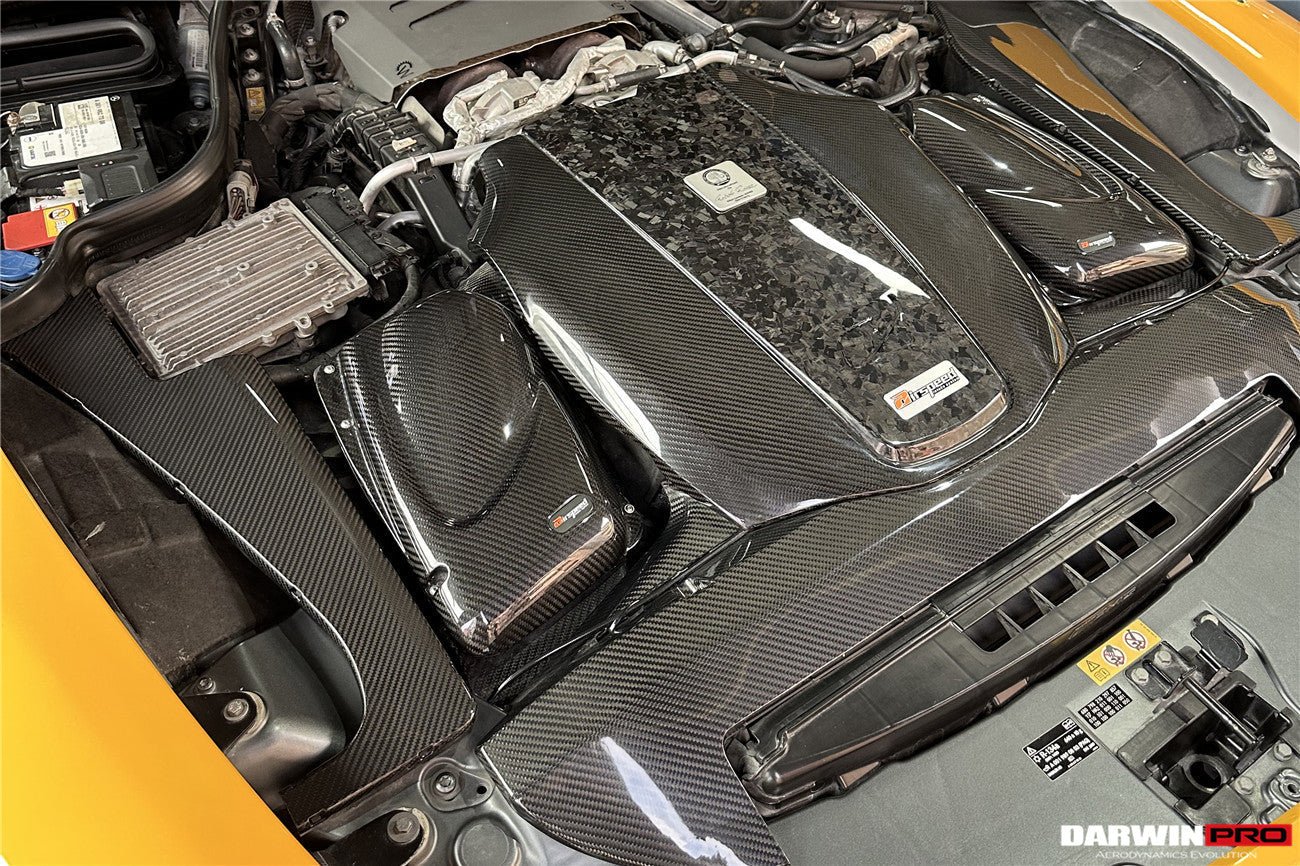 2015-2020 Mercedes Benz AMG GT & GTS Autoclave Carbon Fiber Radiator Cover Repalcement - DarwinPRO Aerodynamics