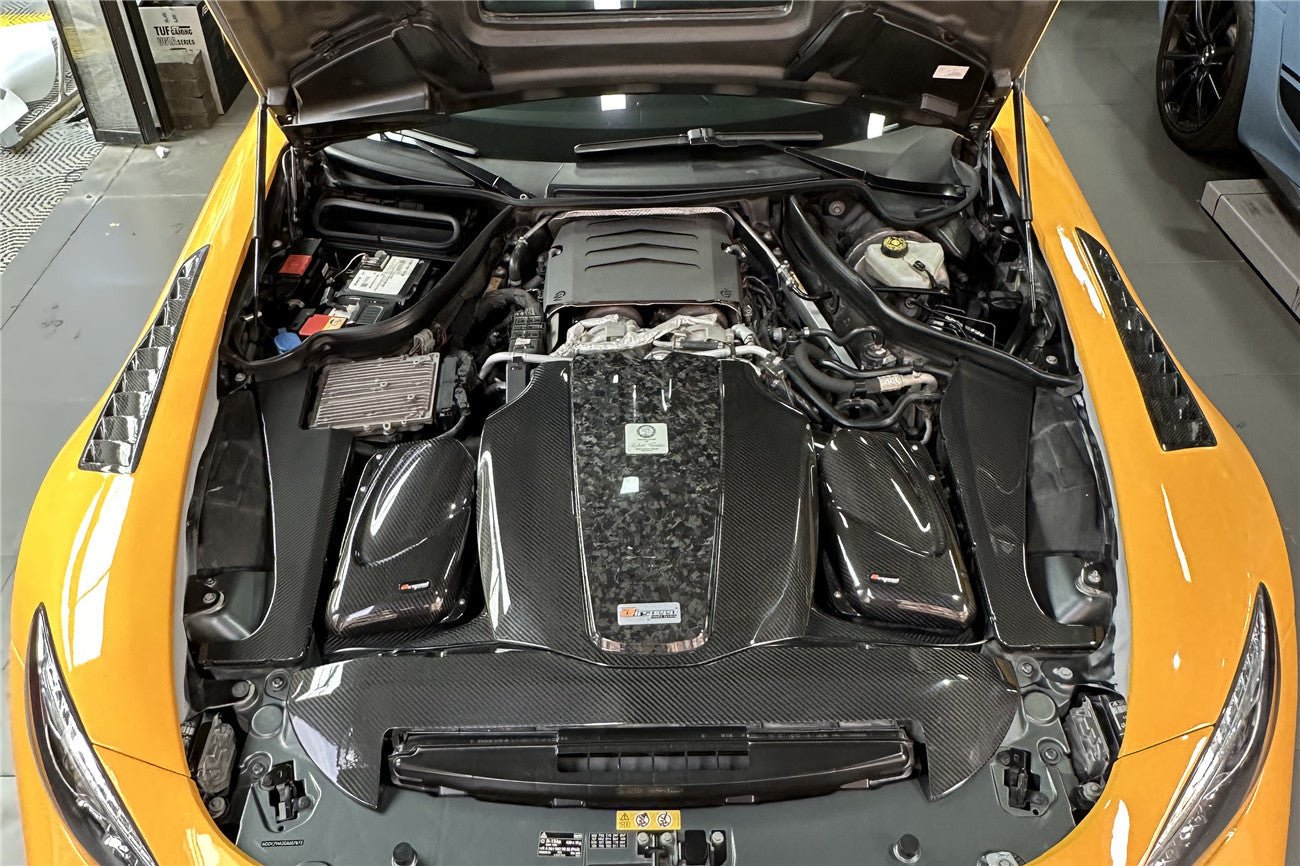 2015-2020 Mercedes Benz AMG GT & GTS Autoclave Carbon Fiber Radiator Cover Repalcement - DarwinPRO Aerodynamics