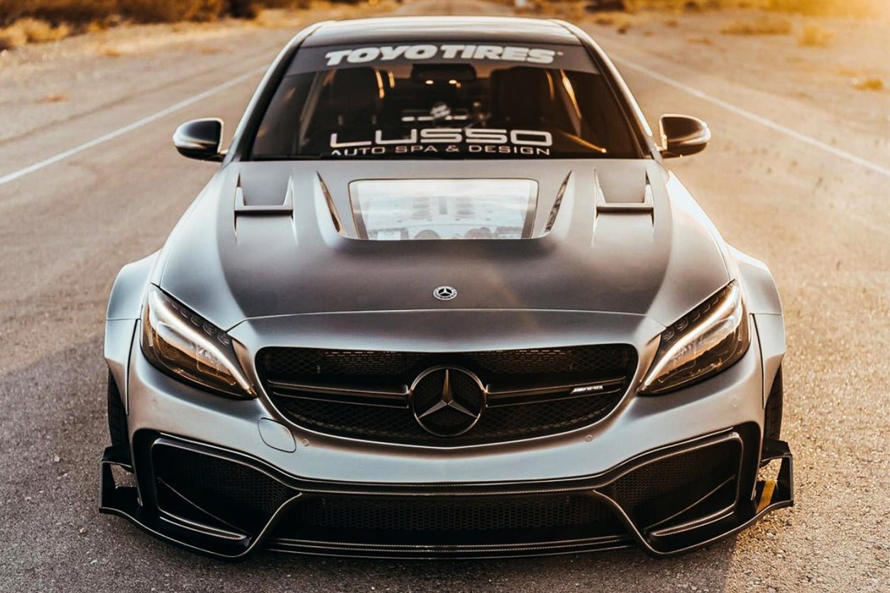 2015-2021 Mercedes Benz W205 C63 & S AMG Sedan IMP Performance Partial Carbon Fiber Full Body Kit - DarwinPRO Aerodynamics