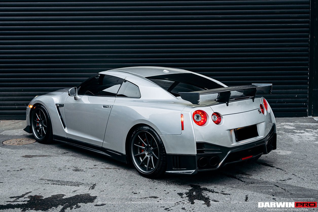 DarwinPRO 2008-2023 Nissan GTR R35 CBA DBA EBA NSM Style Partial Carbon Fiber Rear Bumper - DarwinPRO Aerodynamics