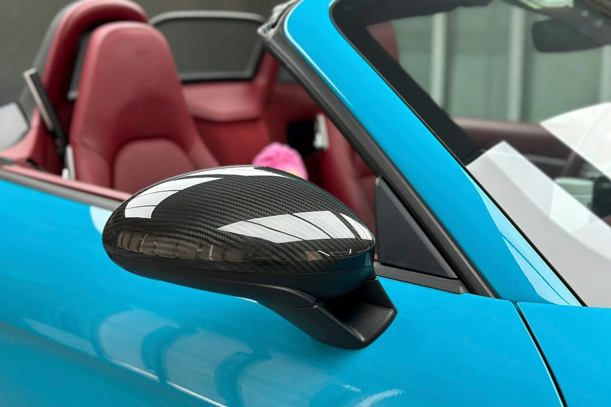 Porsche 718 OE Style Autoclave Carbon Fiber Mirror Housing Replacements 2017-2025