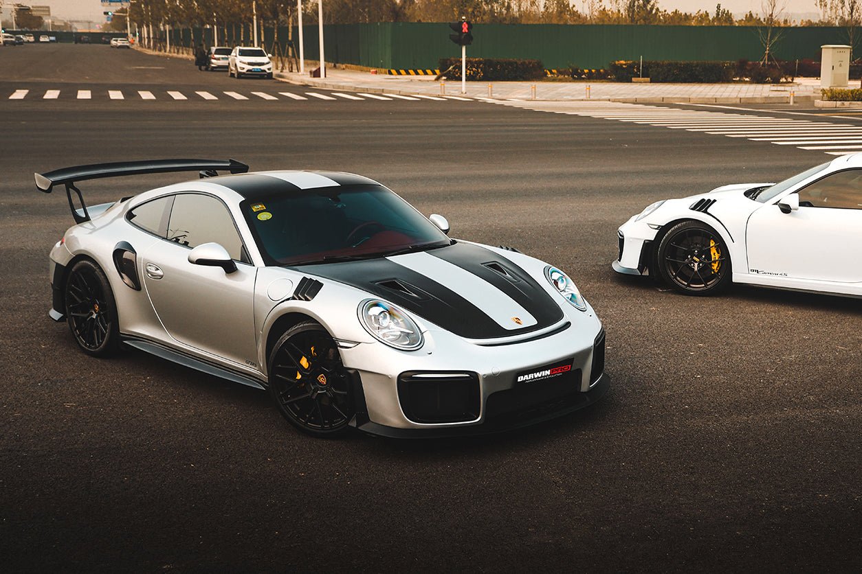 2012-2019 Porsche 911 991.1 991.2 Carrera S GT2RS Style Carbon Fiber Quarter Panel Side Scoops - DarwinPRO Aerodynamics