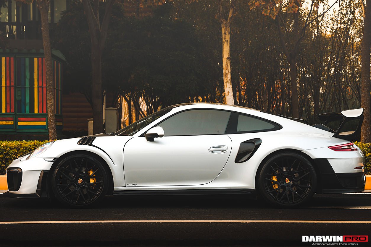 2012-2019 Porsche 911 991.1 991.2 Carrera S GT2RS Style Carbon Fiber Quarter Panel Side Scoops - DarwinPRO Aerodynamics